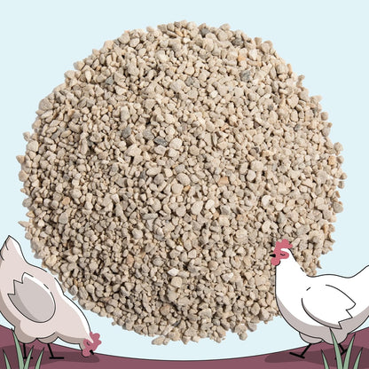 | Oyster Shell | Calcium Supplement for Chickens | Natural Crushed Limestone Calcium Carbonate | Eggshell & Bone Booster for Laying Hens | US Mined | 4 Lbs.