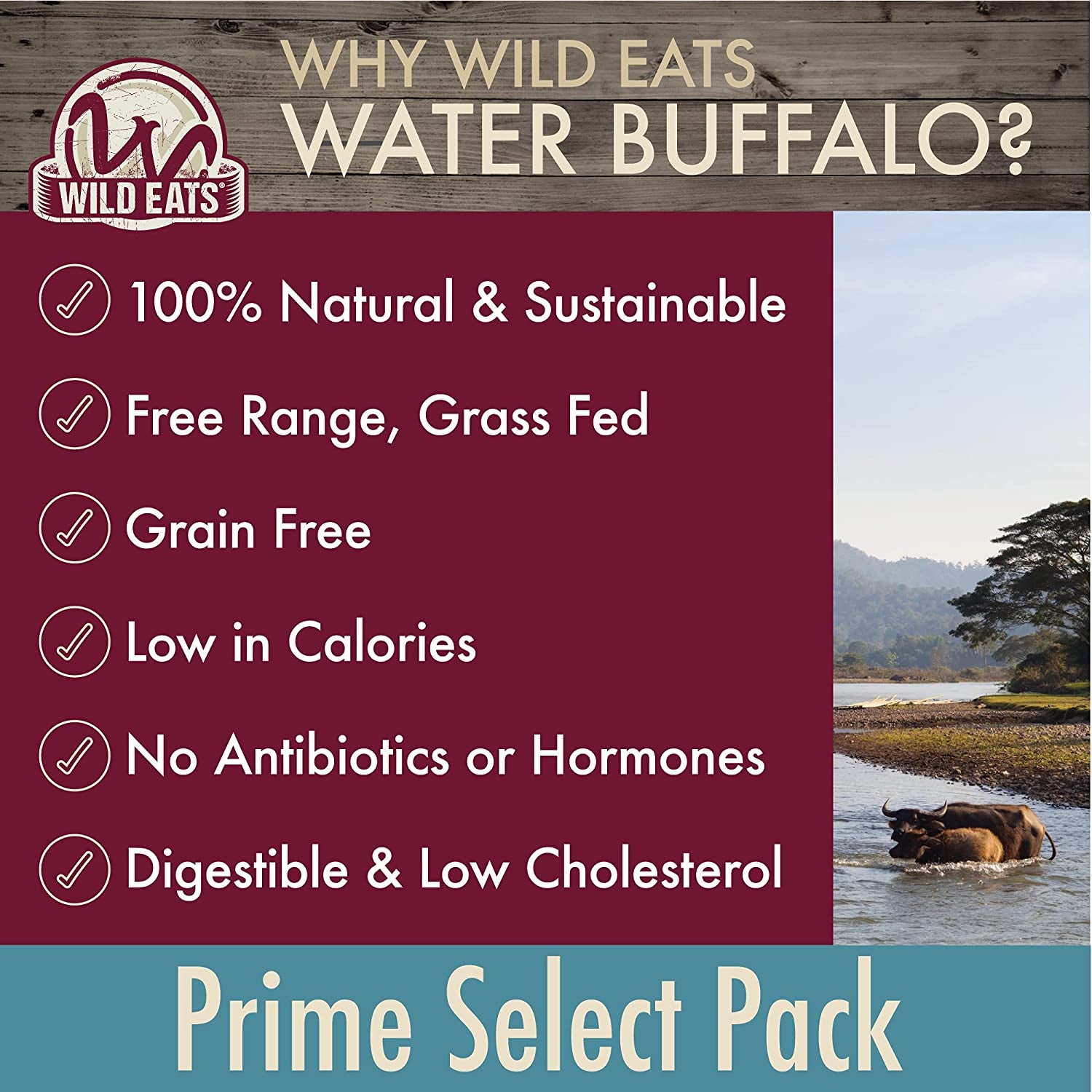 Water Buffalo Prime Select Dog Chews, All Natural Dog Bones & Dog Treats 7 Pack (Long Lasting Dog Chews, Dog Bone Assortment, Treats & Dog Bone) Grain Free Dog Chews Bones, Dog Snacks