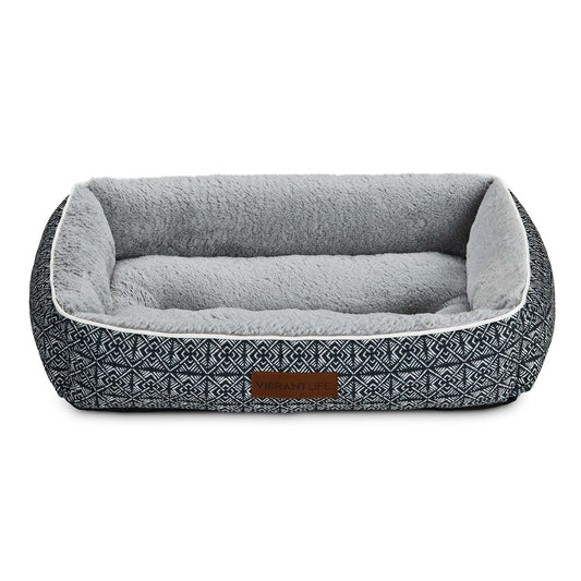 Lounger Dog Bed, Medium, Black 27" X 20"